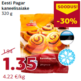 Allahindlus - Eesti Pagar kaneelisaiake 320 g