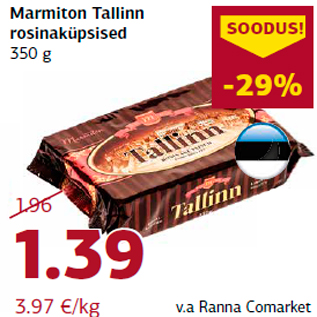 Allahindlus - Marmiton Tallinn rosinaküpsised 350 g