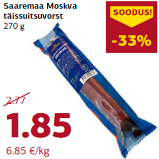 Allahindlus - Saaremaa Moskva täissuitsuvorst 270 g