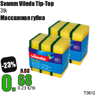 Allahindlus - Svamm Vileda Tip-Top 3tk