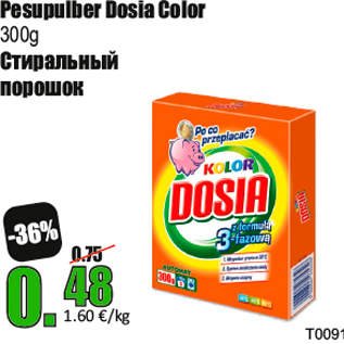 Allahindlus - Pesupulber Dosia Color 300g