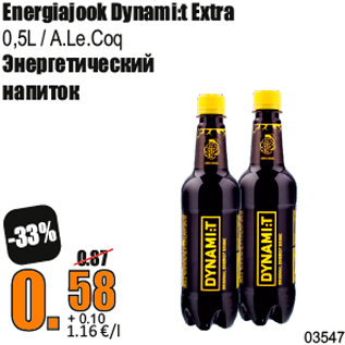 Allahindlus - Energiajook Dynami:t Extra