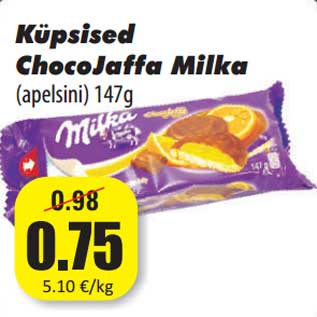 Allahindlus - Küpsised Choco Jaffa Milka