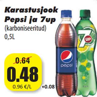 Allahindlus - Karastusjook Pepsi ja 7up