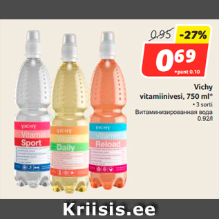 Allahindlus - Vichy vitamiinivesi, 750 ml*