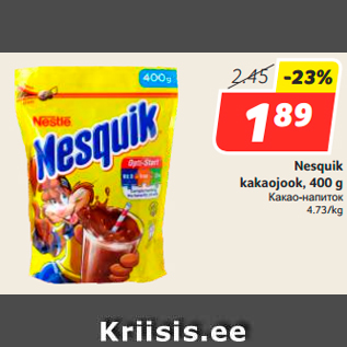 Allahindlus - Nesquik kakaojook, 400 g