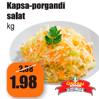 Allahindlus - Kapsa-porgandi salat kg