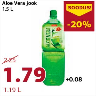 Allahindlus - Aloe Vera jook 1,5 L