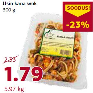 Allahindlus - Usin kana wok 300 g