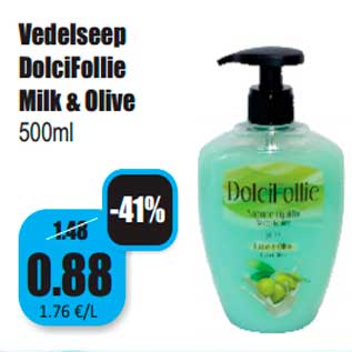 Allahindlus - Vedelseep DolciFollie Milk & Olive 500ml