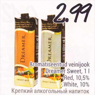 Allahindlus - Aromatiseeritud veinijook Dreamer Sweet, 1 l