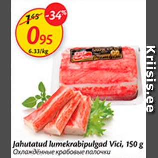 Allahindlus - Jahutatud lumekrabipulgad Vici, 150 g