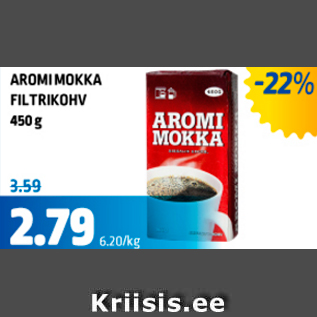 Allahindlus - AROMI MOKKA FILTRIKOHV, 450 g