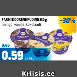 Allahindlus - FARMI KOORENE PUDING 230 g