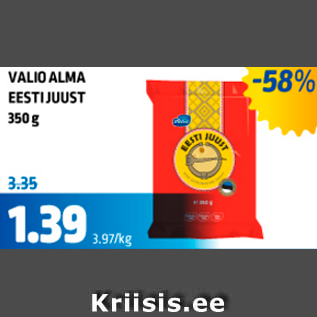 Allahindlus - VALIO ALMA EESTIJUUST 350 g