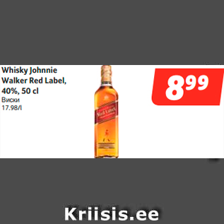 Allahindlus - Whisky Johnnie Walker Red Label