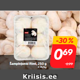 Allahindlus - Šampinjonid Rimi, 250 g