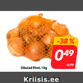 Allahindlus - Sibulad Rimi, 1 kg