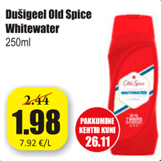 Allahindlus - Dušigeel Old Spice Whitewater 250 ml