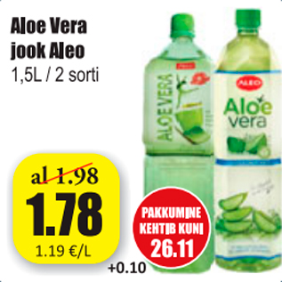 Allahindlus - Aloe Vera jook Aloe