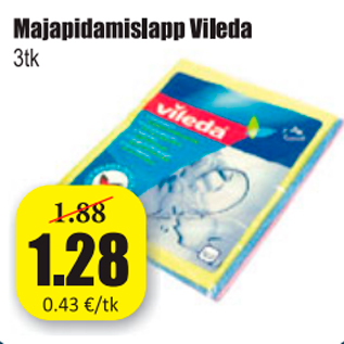 Allahindlus - Majapidamislapp Vileda 3 tk