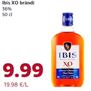 Allahindlus - Ibis XO brändi 36% 50 cl