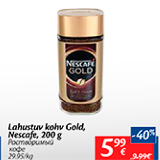 Allahindlus - Lahustuv kohv Gold, Nescafe, 200 g