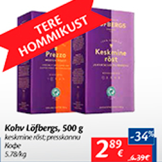 Allahindlus - Kohv Löfbergs, 500 g