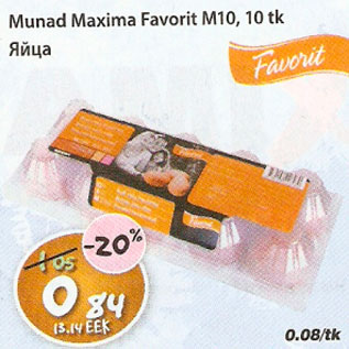 Allahindlus - Munad Maxima Favorit M10