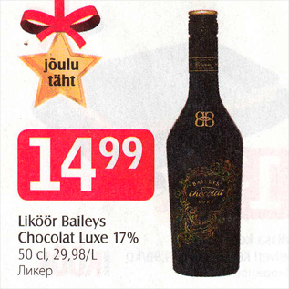 Allahindlus - Liköör Baileys Chocolat Luxe