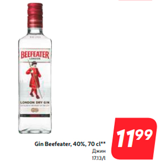 Allahindlus - Gin Beefeater, 40%, 70 cl**