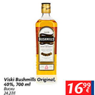 Allahindlus - Viski Bushmills Original