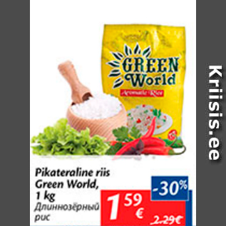 Allahindlus - Pikateraline riis Green World, 1 kg