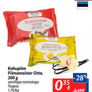 Allahindlus - Kohupiim Piimameister Otto, 200 g