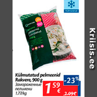 Allahindlus - Külmutatud pelmenid Rakvere, 900 g