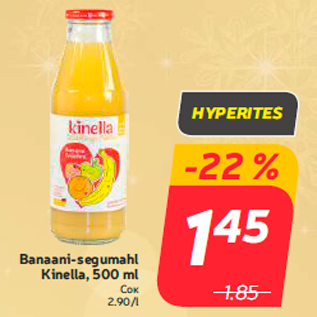 Allahindlus - Banaani-segumahl Kinella, 500 ml