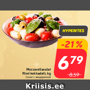 Allahindlus - Mozzarellasalat Rimi kokkadelt, kg