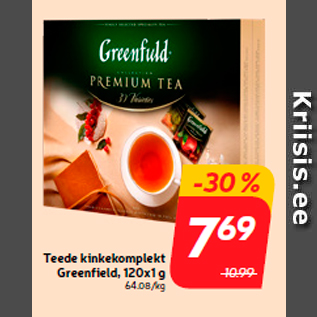 Allahindlus - Teede kinkekomplekt Greenfield, 120x1 g