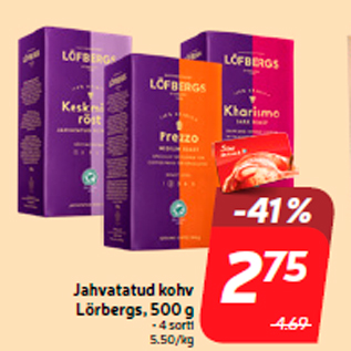 Allahindlus - Jahvatatud kohv Lörbergs, 500 g