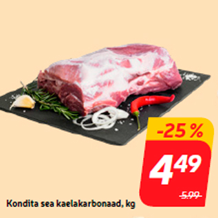 Allahindlus - Kondita sea kaelakarbonaad, kg