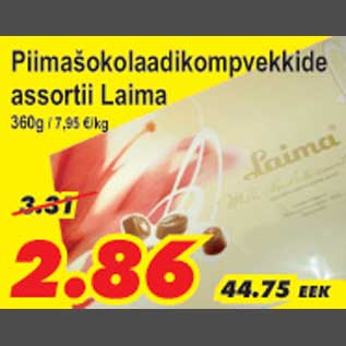 Allahindlus - Piimašokolaadikompvekkide assortii Laima