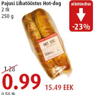 Allahindlus - Pajusi Lihatööstus Hot-dog