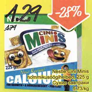 Allahindlus - Nestle Cini Minis hommikusöögihelbed, 225 g