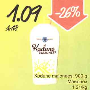 Allahindlus - Kodune majonees, 900 g