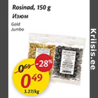 Allahindlus - Rosinad, 150 g