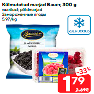 Allahindlus - Külmutatud marjad Bauer, 300 g