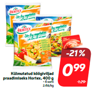 Allahindlus - Külmutatud köögiviljad praadimiseks Hortex, 400 g