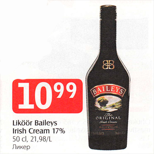 Allahindlus - Liköör Baileys Irish Cream