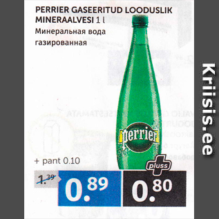 Allahindlus - PERRIER GASEERITUD LOODUSLIK MINERAALVESI 1 L