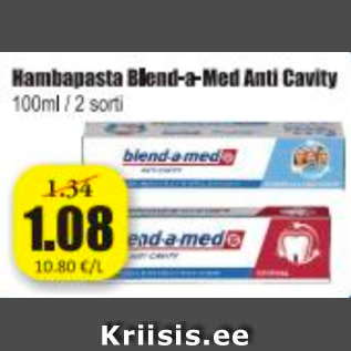 Allahindlus - Hambapasta Blend-a-Med Anti Cavity